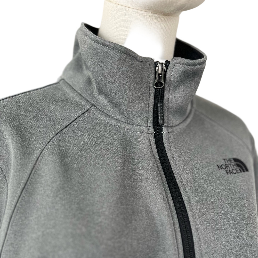 The North Face WindWall Full Zip Jacket Gray Soft Shell Silver Women’s L - Picture 8 of 16
